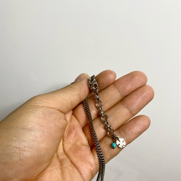Lucky Brand Silver and Turquoise Necklace - Picture 4 of 4